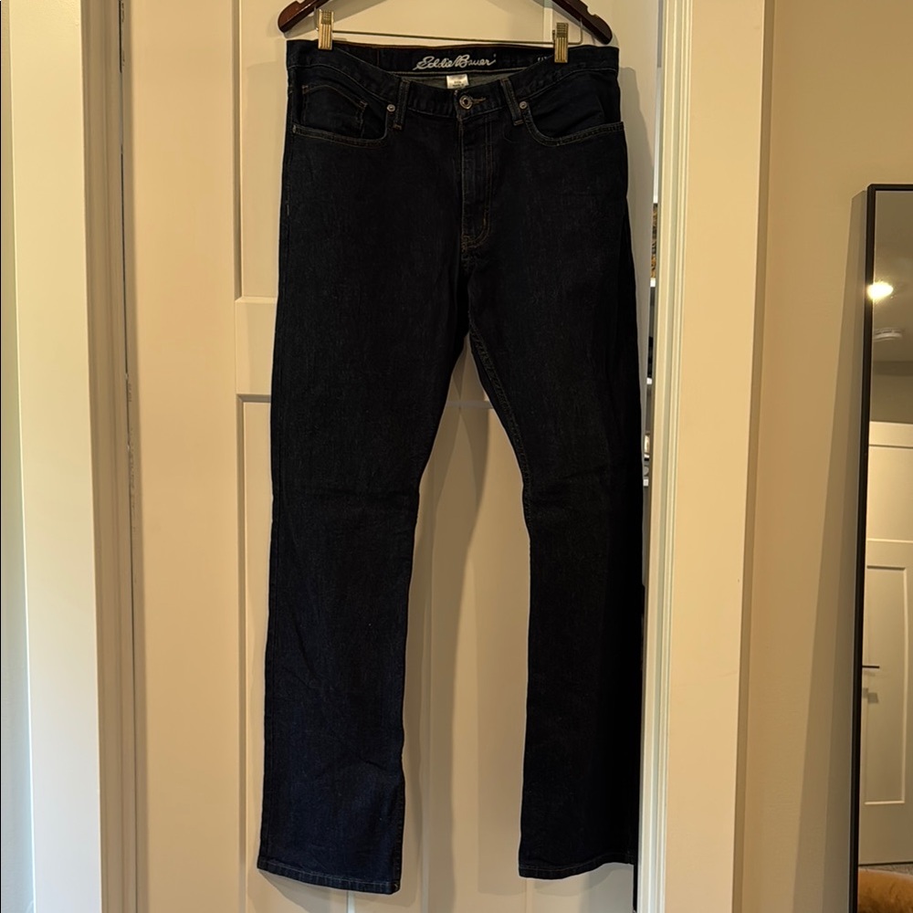 Eddie Bauer Blue Straight Jeans Timeless Style